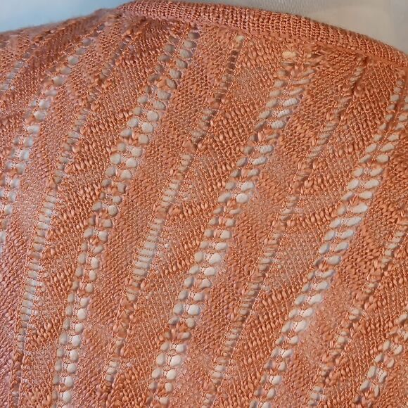 Tulle Crocheted Open Front Cardigan - Picture 7 of 9